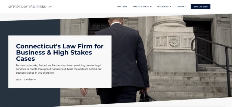 business lawyer website design