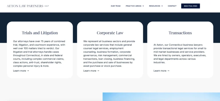 custom lawyer website design